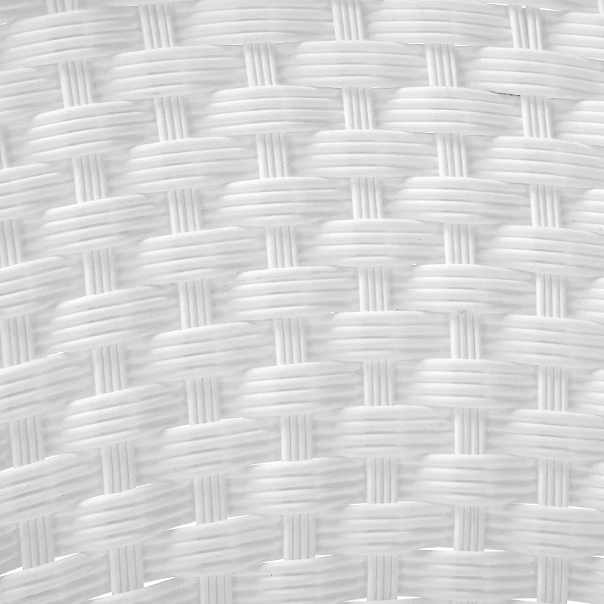 Jeco Resin Wicker Outdoor Patio Rocker Chair And End Table Set, 3-Piece, White