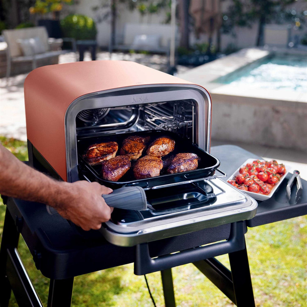 Ninja Woodfire 8-in-1 Outdoor Pizza Oven - Stainless