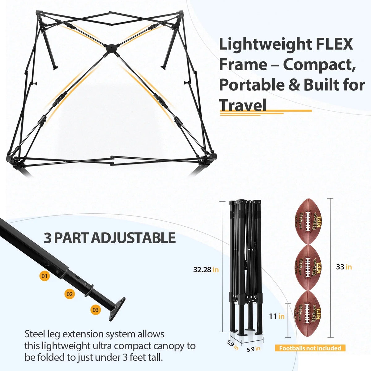 EAGLE PEAK Ultra Compact 4 ft x 4 ft Pop-Up Changing Room Canopy - Flex