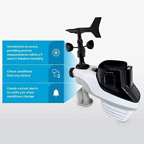 AcuRite Atlas Weather Station With Direct To Wi-Fi Display, Lightning Detection, Black