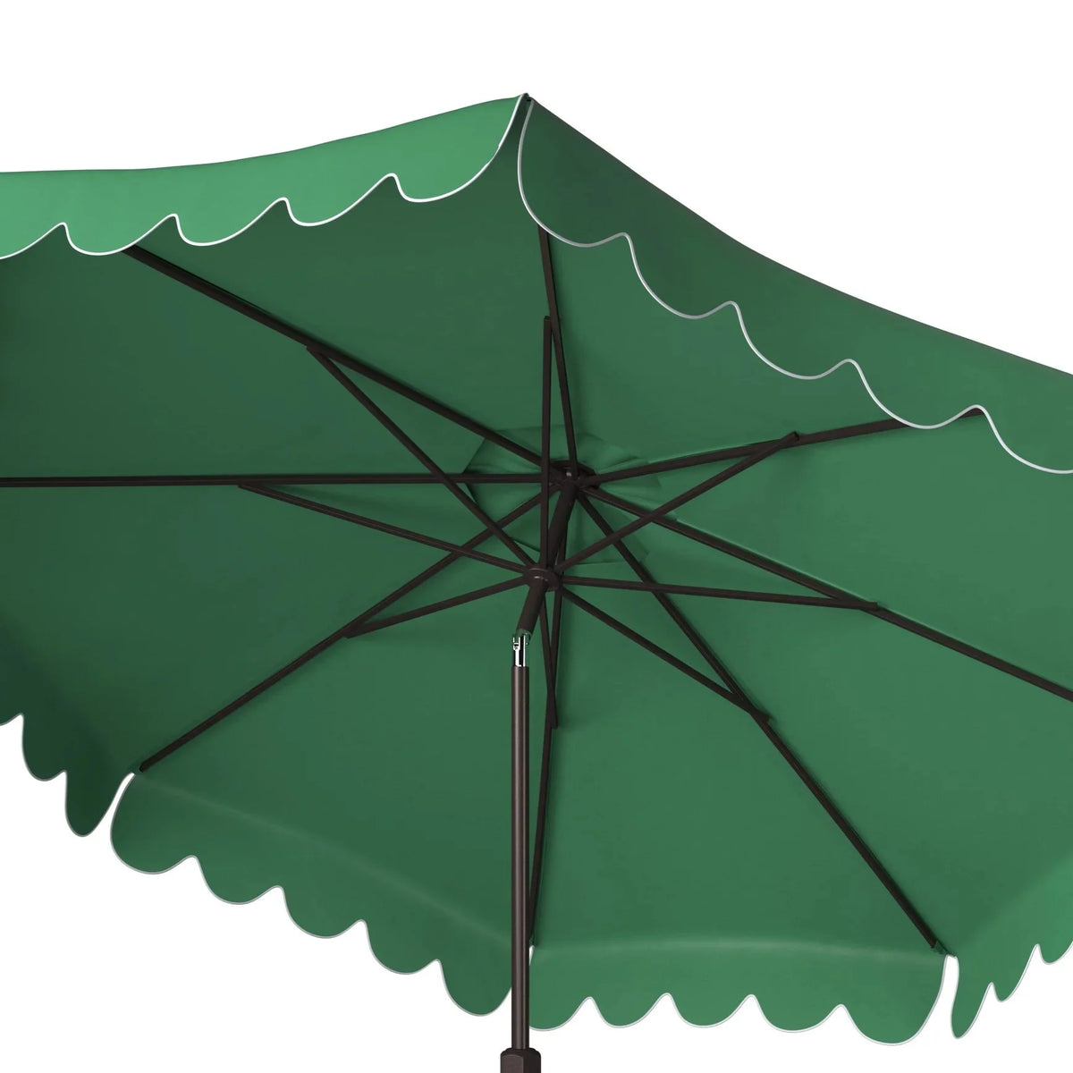 Safavieh Patio Umbrella 9' Crank Tilt Navy/White - Venice