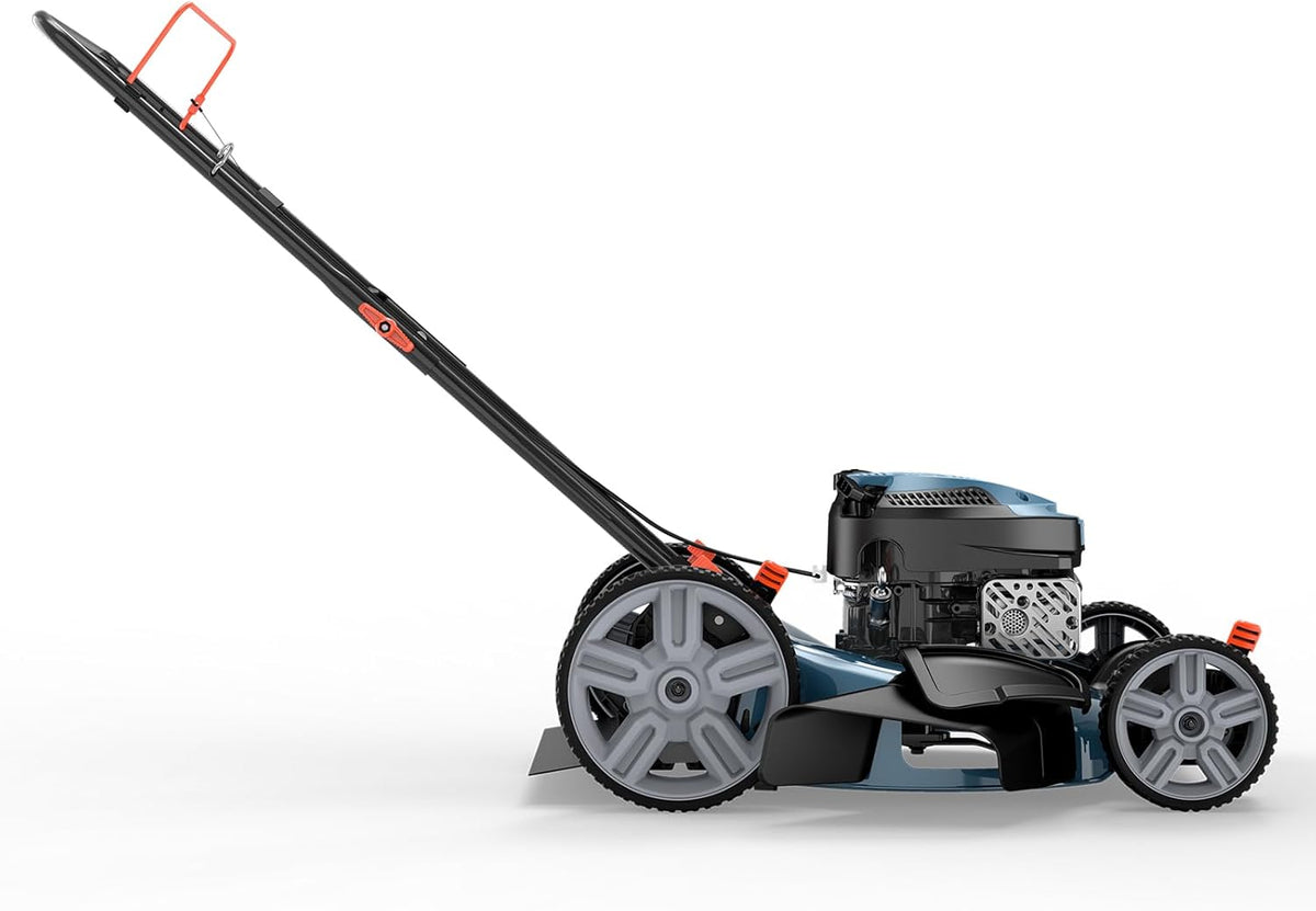 SENIX Gas Lawn Mower 144 cc 21 inch 2-in-1 Push, 4-Cycle Engine, 6-Position Cutting Height
