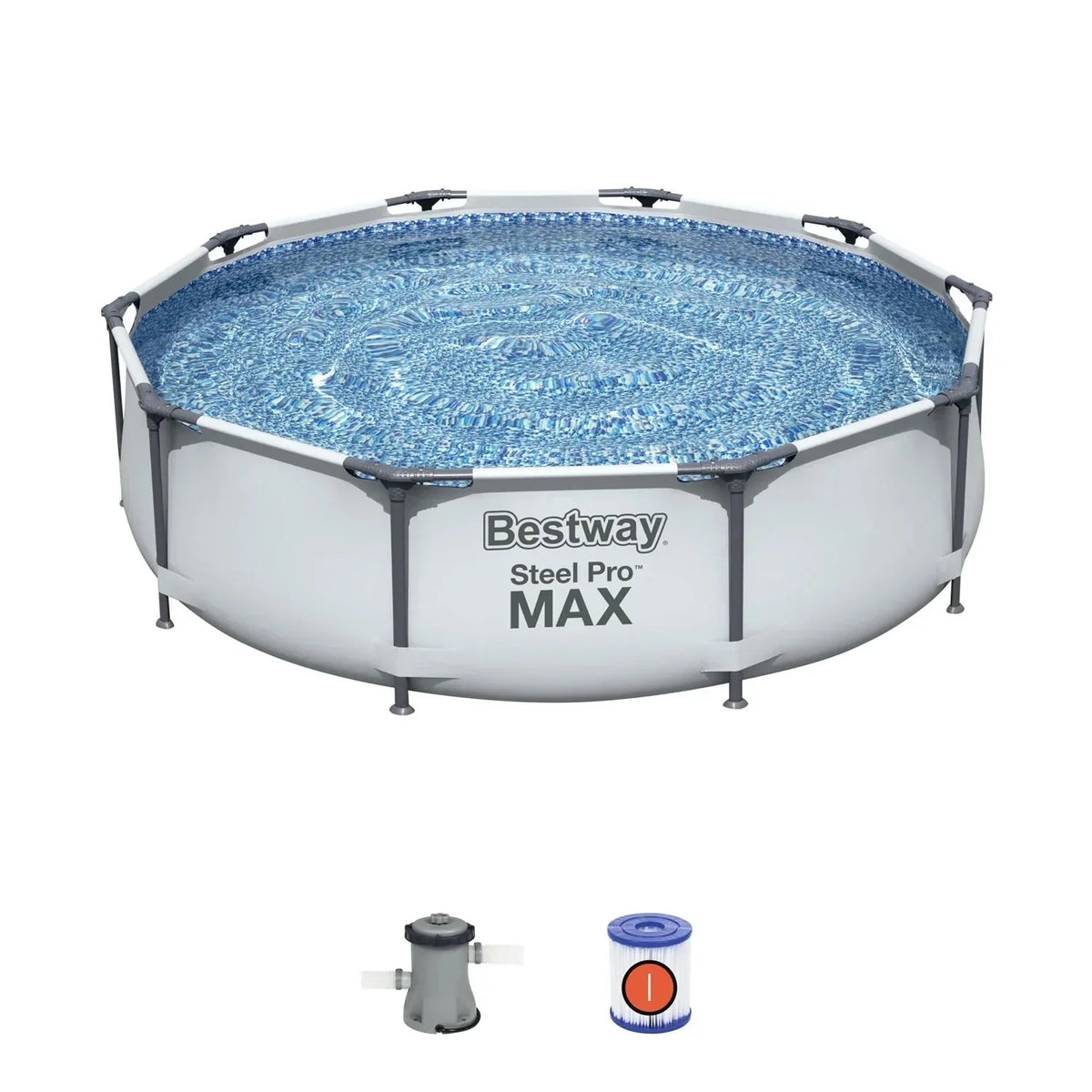 Bestway Steel Pro MAX Above Ground Pool Set, 10' x 30 in