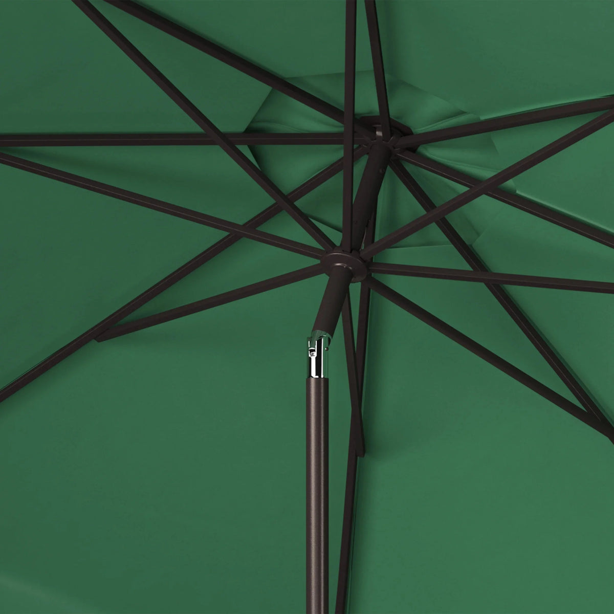 Safavieh Patio Umbrella 9' Crank Tilt Navy/White - Venice
