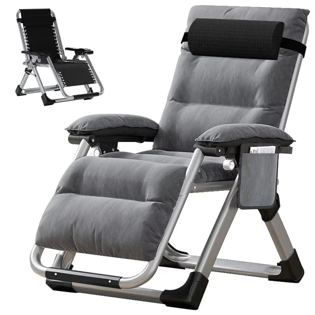 NAIZEA Zero Gravity Lawn Recliner Chairs, 2 Pack, Black