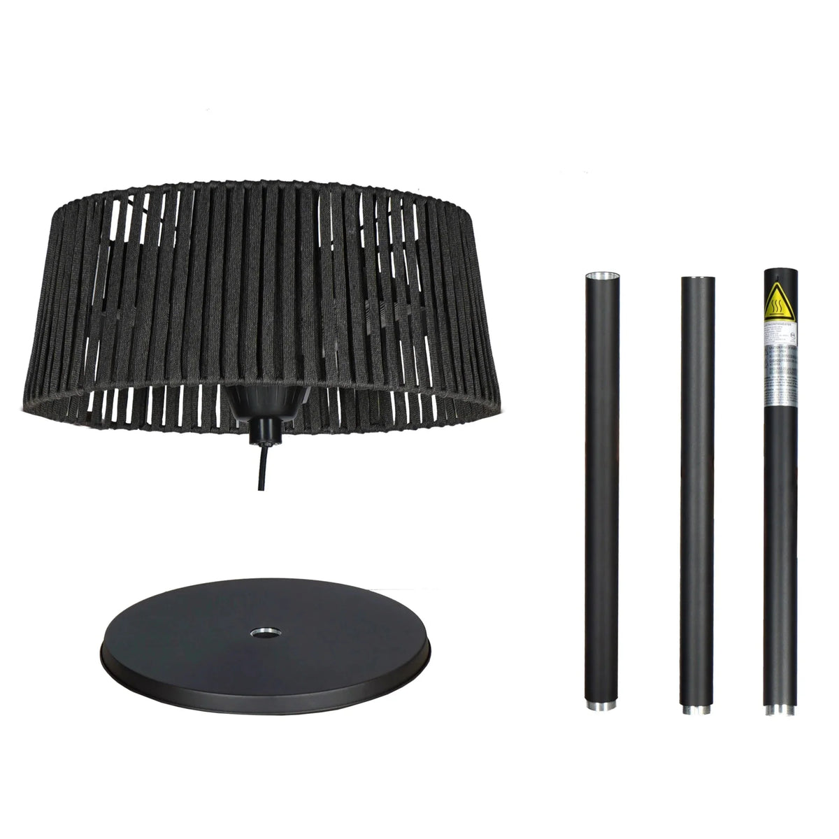 Better Homes & Gardens Electric Outdoor Patio Heater - Black Floor Lamp