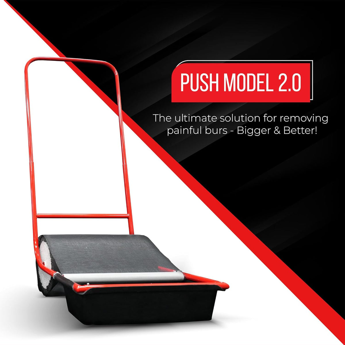 Sticker Burr Roller Remover, 18-inch Extra Wide - Push Model 2.0