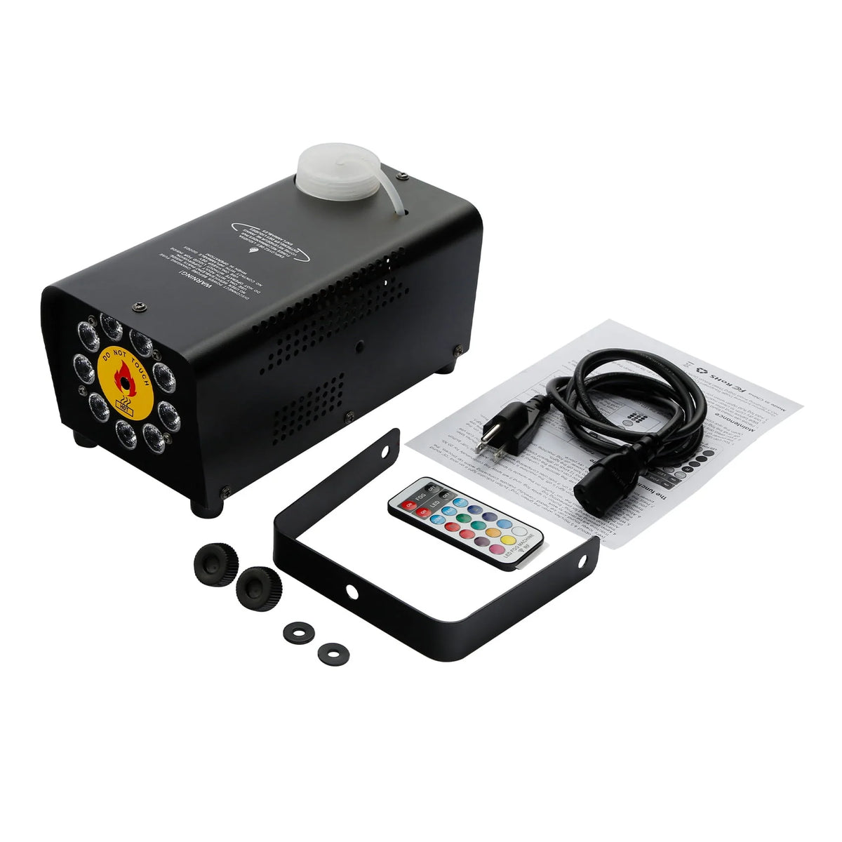 TCFUNDY 500W Fog Machine w/ LED RGB 9IN1 Fogger Smoke Maker with Wireless Remote Controller