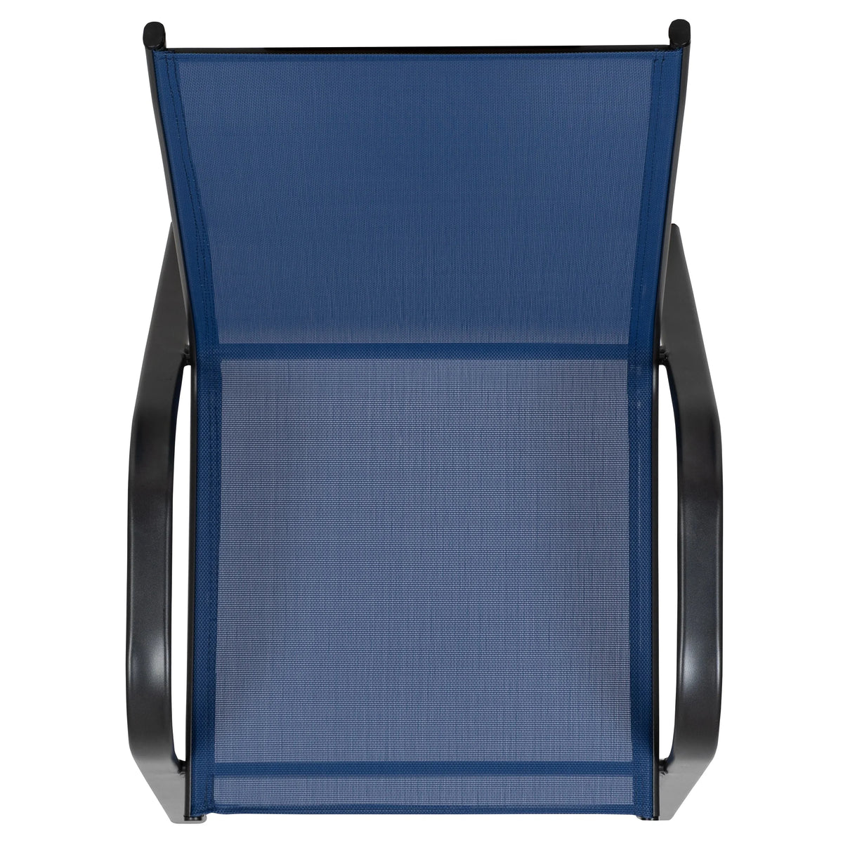 Emma + Oliver Outdoor Stack Chairs, Gray, 4 Pack, 21.25in W x 29in D x 36in H