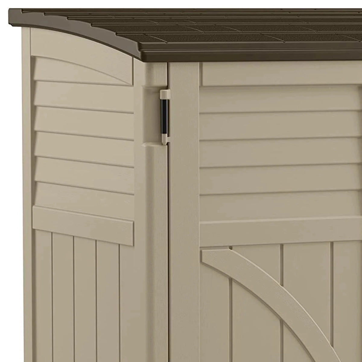 Suncast All-Weather Resin Horizontal Outdoor Storage Shed, 34 Cu. Ft., Taupe