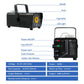 TCFUNDY 500W Fog Machine w/ LED RGB 9IN1 Fogger Smoke Maker with Wireless Remote Controller