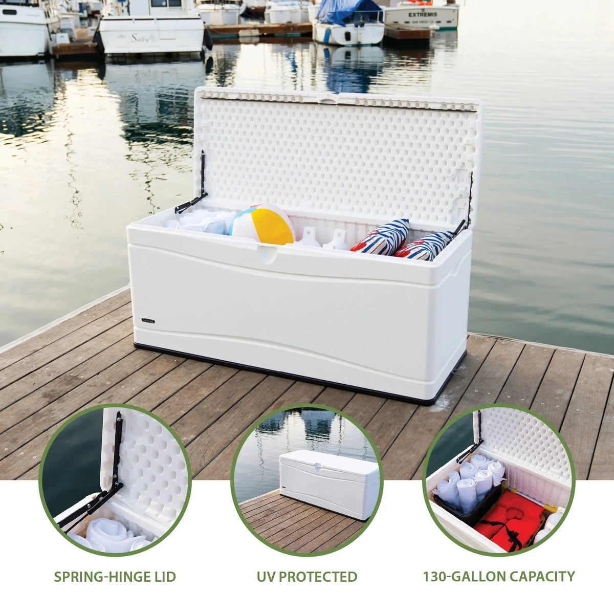 Lifetime Marine Dock Box, 130 Gallon - 60348