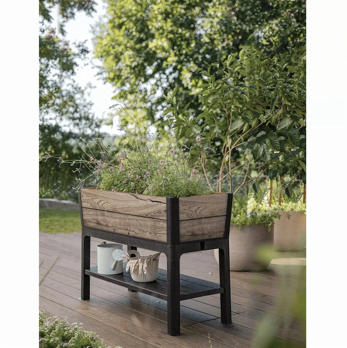 Keter Signature Collection Resin Elevated Garden Bed, 29 Gal.