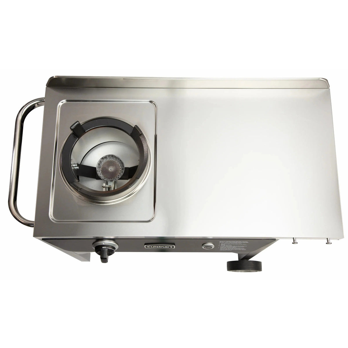 Cuisinart Outdoor Wok Station With Prep Table, 50,000 BTU, 14 inch Carbon Steel Wok - Black