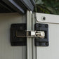 Keter Premier Tall Vertical Resin Outdoor Storage Shed With Floor And Locking Double Doors - Grey
