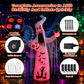 Faburo 12 ft Halloween Inflatable Ghost with Skull and Bleeding Eyeball, Outdoor Blow Up Yard Decoration for Party and Garden