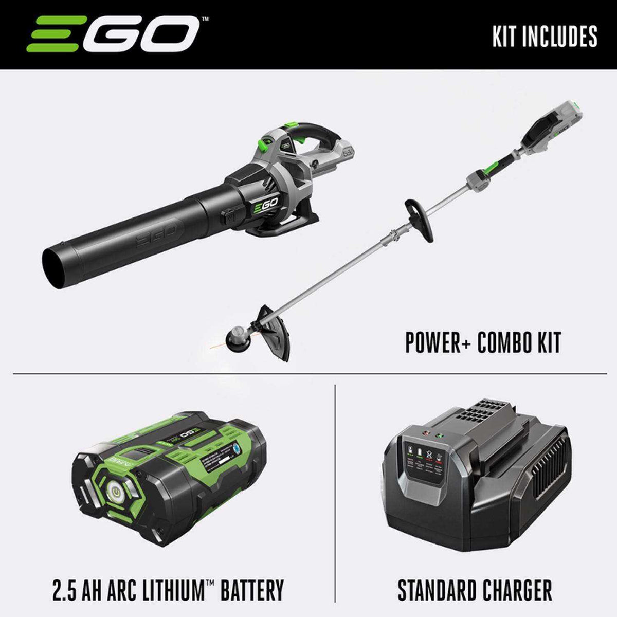 EGO Power+ Cordless String Trimmer & Blower Combo Kit, 15 in, 56-Volt - ST1503LB