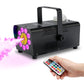 TCFUNDY 500W Fog Machine w/ LED RGB 9IN1 Fogger Smoke Maker with Wireless Remote Controller