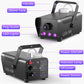 500W Fog Machine with RGB LED Lights, Remote Control, 3000CFM, 15 Lighting Effects for Wedding, DJ, Party, Concert, Halloween