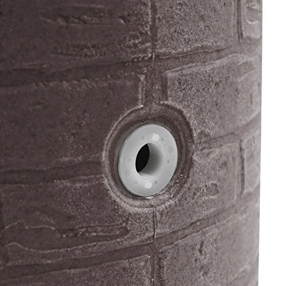 Good Ideas Impressions Downton Rain Saver Rain Barrel, 50 Gallon, Dark Granite - IMP-D50-DAR