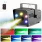 Wondnuga Halloween Fog Machine Smoke Machine 550W 3-in-one RGB Light Beads Smoke Machine Remote Control for Halloween Party Wedding