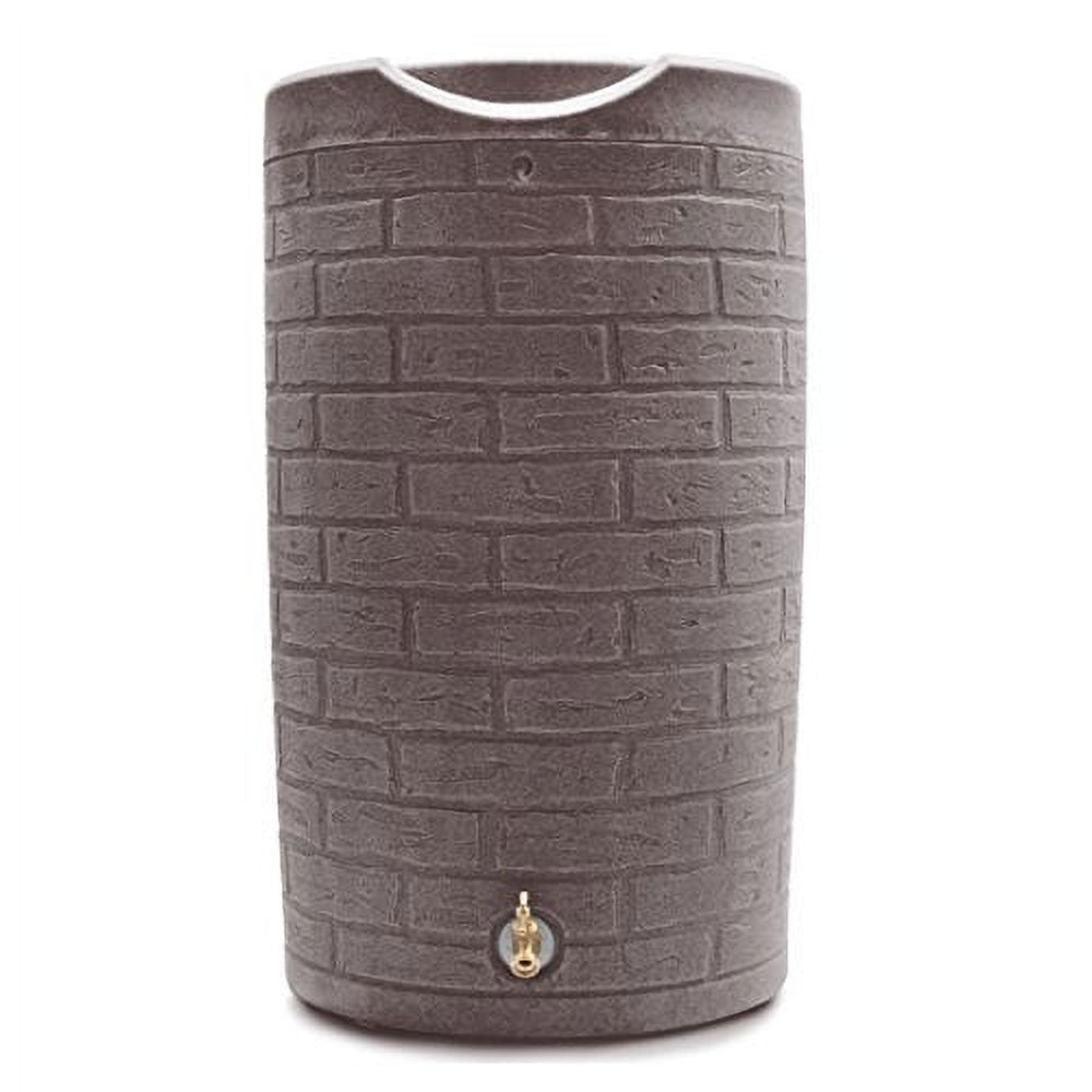 Good Ideas Impressions Downton Rain Saver Rain Barrel, 50 Gallon, Dark Granite - IMP-D50-DAR