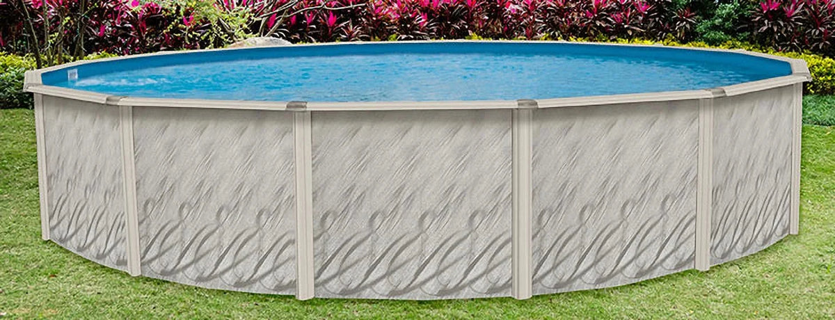 Lake Effect Pools Above-Ground Swimming Pool, 12' Round, 52 in Wall - Meadows