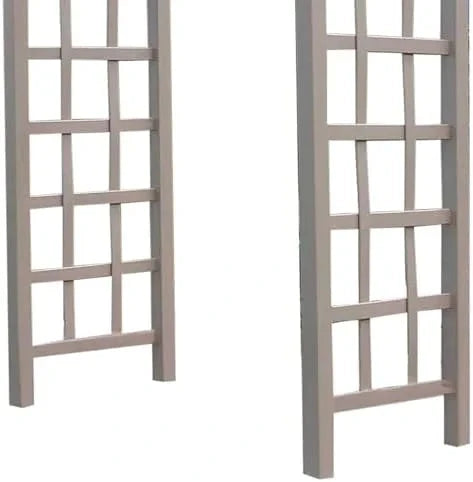 Dura-Trel PVC Garden Arbor, Elmwood, Mocha, 57in x 85in