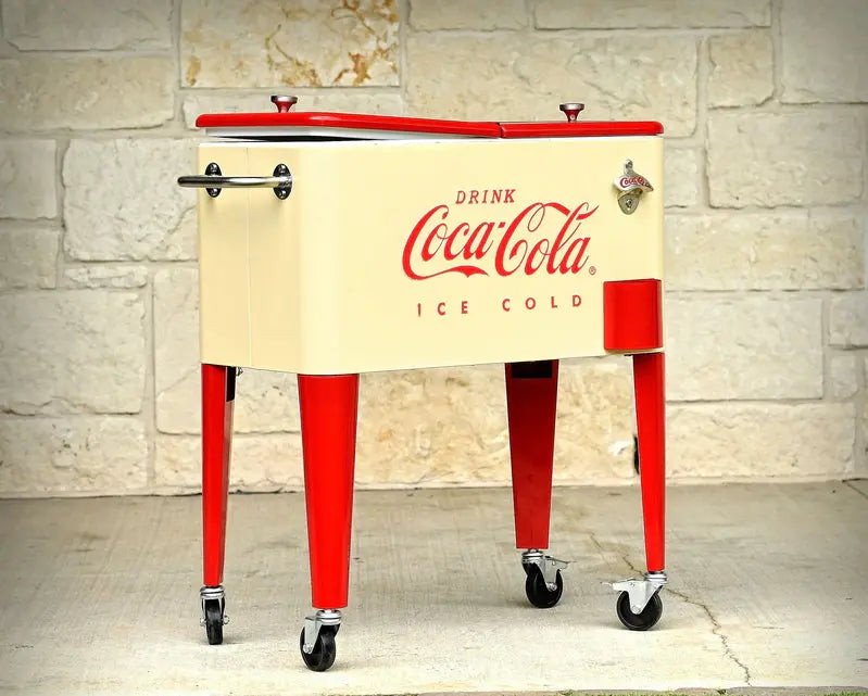 Leigh Country Coca-Cola Metal Outdoor Patio Cooler, 60 Qt - CP 98111