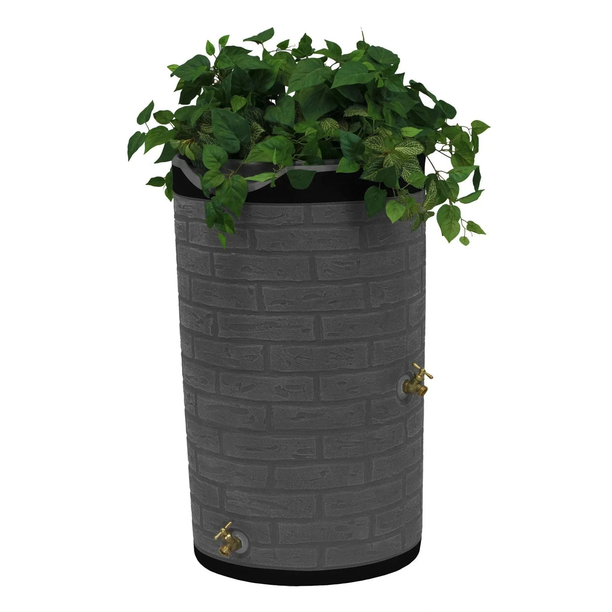 Good Ideas Impressions Downton Rain Saver Rain Barrel, 50 Gallon, Dark Granite - IMP-D50-DAR