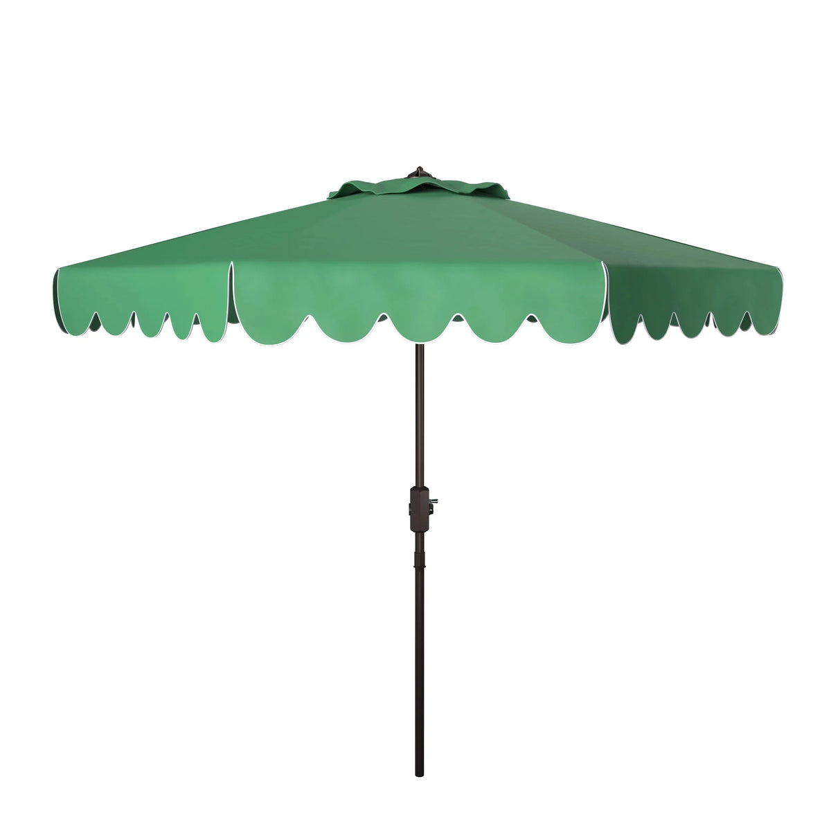 Safavieh Patio Umbrella 9' Crank Tilt Navy/White - Venice