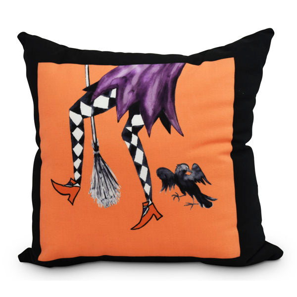Witches Brew Outdoor Reversible Throw Pillow