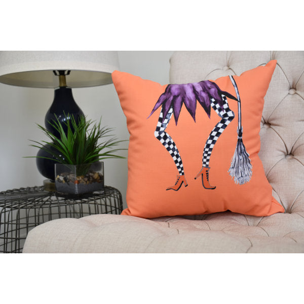 Witches Brew Reversible Throw Pillow