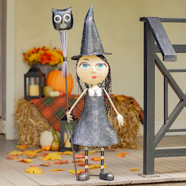 Halloween Witch Girl Figurine with Big Eyes "Stephy"