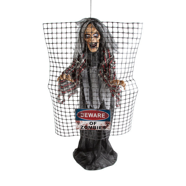 Plastic Freestanding Halloween Zombie Outdoor Decoration Figure