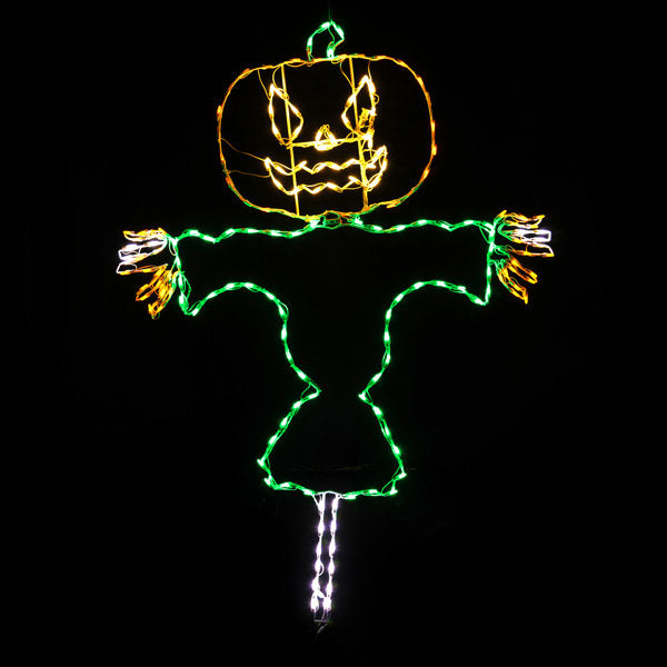 Plastic Halloween Jack-O-Lantern Outdoor Lights