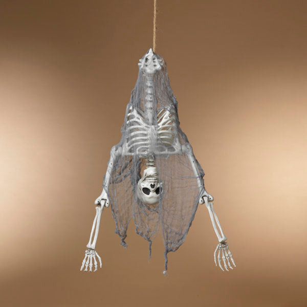 55.12 Inch Animated Lighted Hanging Upside Down Skeleton