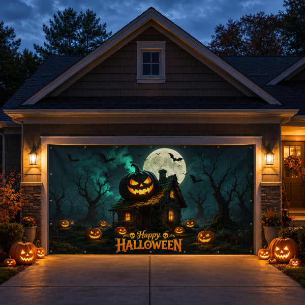 Jack-O'-Lantern Halloween Outdoor Garage Decoration