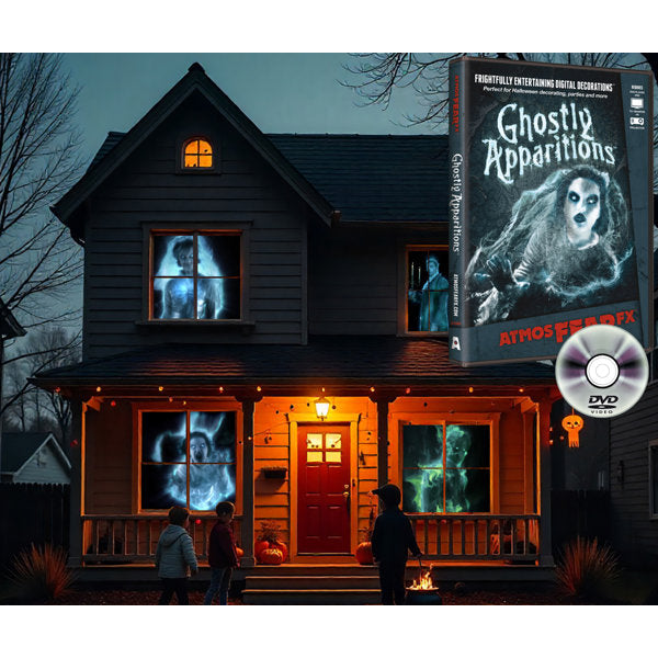 AtmosFX Ghostly Apparitions Halloween Digital Decoration on DVD